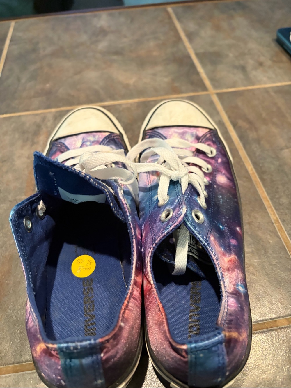 Converse Low-Top Sneakers - Purple Galaxy Print - Picture 7 of 10